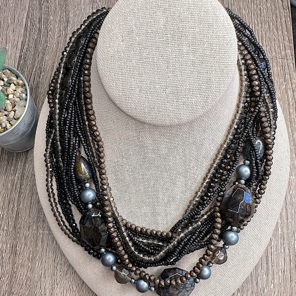 20" PREMIER DESIGNS BEADED CHUNKY NECKLACE